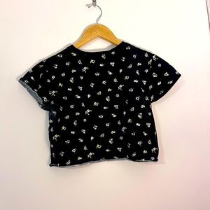 Kids black, cropped top from Target